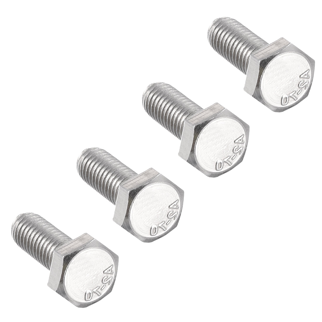 Harfington M6x16mm Hex Bolts 304 Stainless Steel Hexagon Left Hand Screw Bolt 4pcs