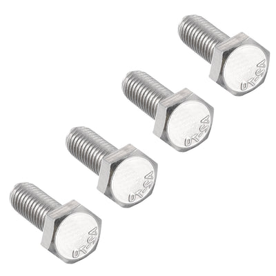 Harfington M6x16mm Hex Bolts 304 Stainless Steel Hexagon Left Hand Screw Bolt 4pcs