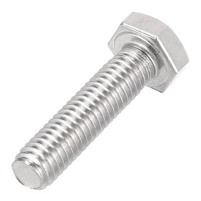 Harfington M6x25mm Hex Bolts 304 Stainless Steel Hexagon Left Hand Screw Bolts 2pcs