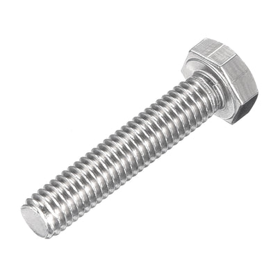 Harfington M6x30mm Hex Bolts 304 Stainless Steel Hexagon Left Hand Screw Bolt 2pcs