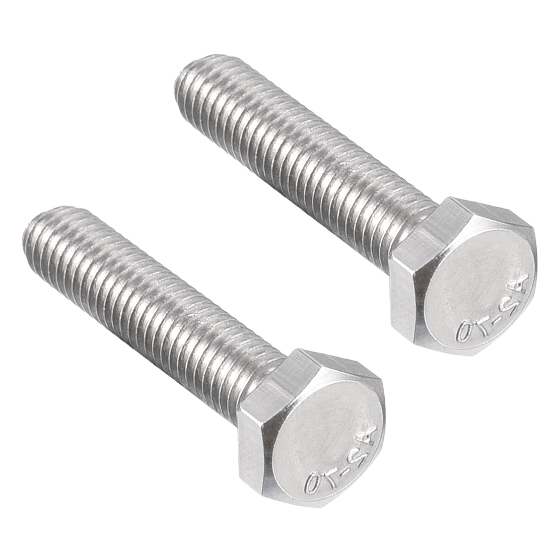 Harfington M6x30mm Hex Bolts 304 Stainless Steel Hexagon Left Hand Screw Bolt 2pcs