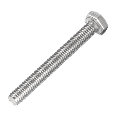 Harfington M6x50mm Hex Bolts 304 Stainless Steel Hexagon Left Hand Screw Bolt 2pcs