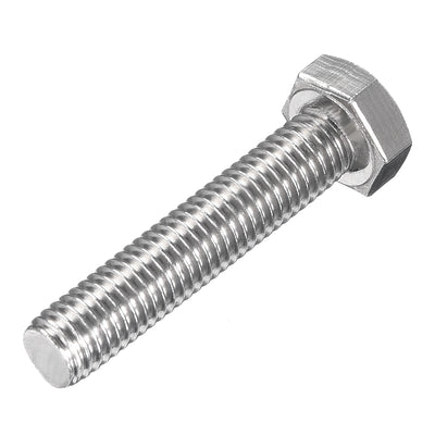 Harfington M8x40mm Hex Bolts 304 Stainless Steel Hexagon Left Hand Screw Bolt 2pcs