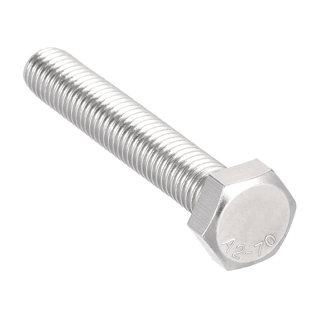 Harfington M8x50mm Hex Bolts 304 Stainless Steel Hexagon Left Hand Screw Bolt