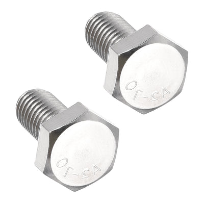 Harfington M10x20mm Hex Bolts 304 Stainless Steel Hexagon Left Hand Screw Bolt 2pcs