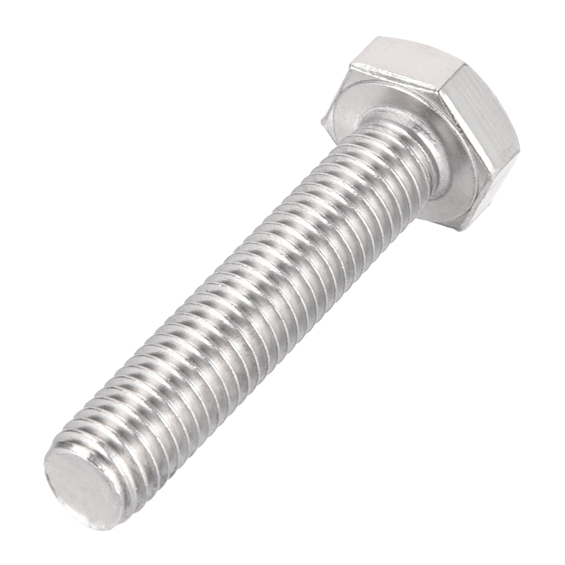 Harfington M10x50mm Hex Bolts 304 Stainless Steel Hexagon Left Hand Screw Bolt 2pcs