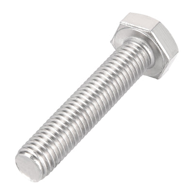 Harfington M10x50mm Hex Bolts 304 Stainless Steel Hexagon Left Hand Screw Bolt 2pcs