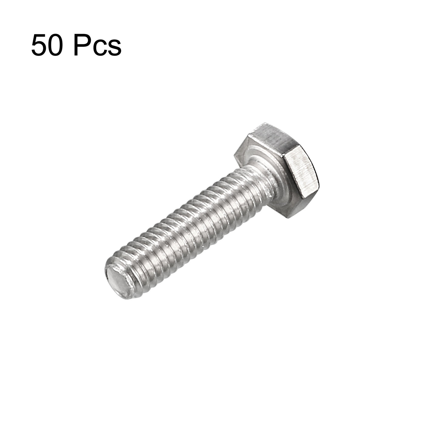 Harfington M4x16mm Hex Bolts 304 Stainless Steel Hexagon Screw Bolt 50pcs