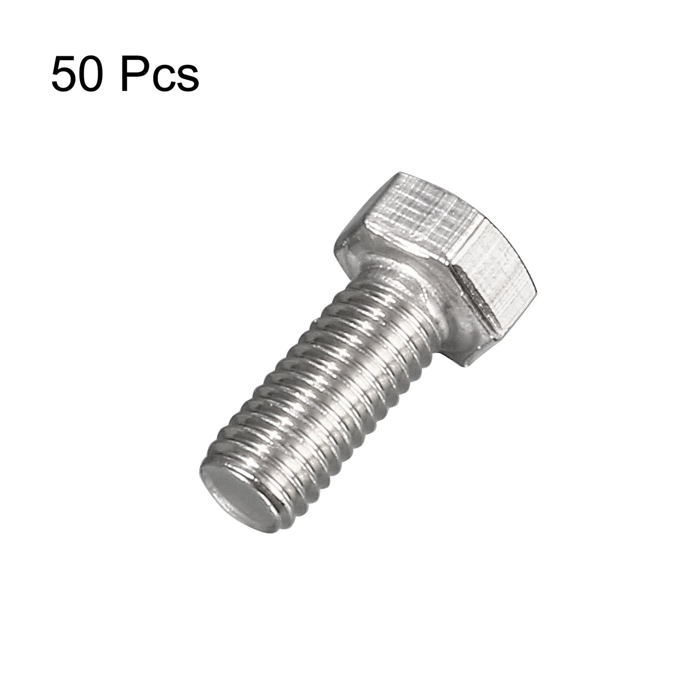 Harfington M5x12mm Hex Bolts 304 Stainless Steel Hexagon Screw Bolt 50pcs