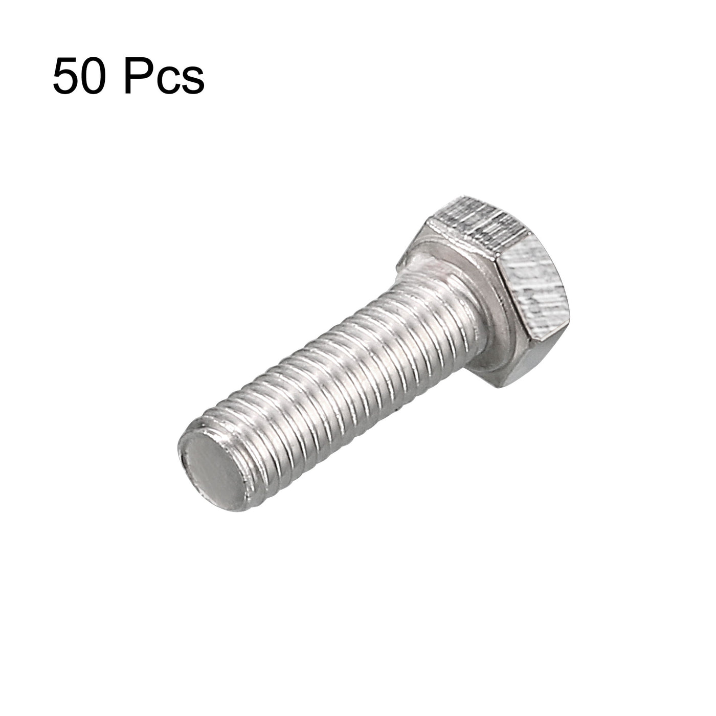 Harfington M5x16mm Hex Bolts 304 Stainless Steel Hexagon Screw Bolt 50pcs