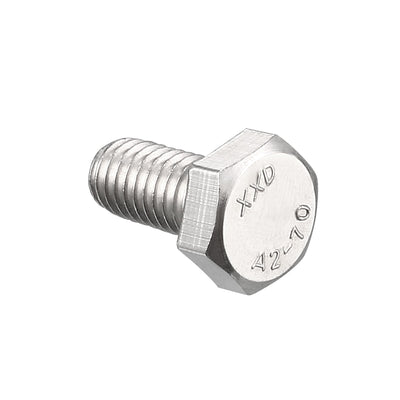 Harfington M6x12mm Hex Bolts 304 Stainless Steel Hexagon Screw Bolt 10pcs