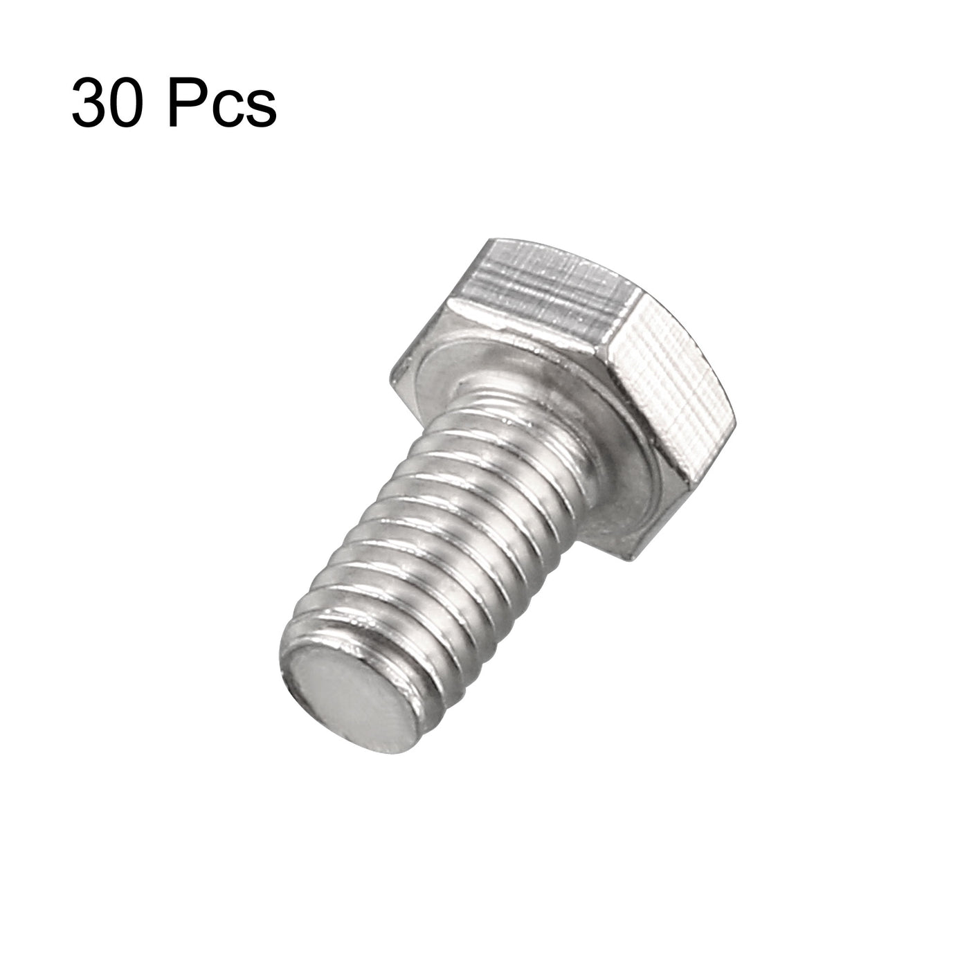 Harfington M6x12mm Hex Bolts 304 Stainless Steel Hexagon Screw Bolt 30pcs