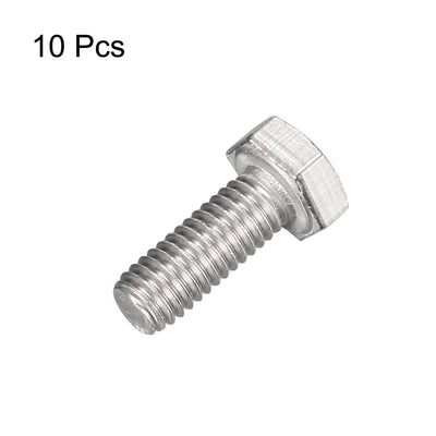 Harfington M6x16mm Hex Bolts 304 Stainless Steel Hexagon Screw Bolt 10pcs
