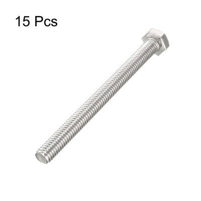 Harfington M6x70mm Hex Bolts 304 Stainless Steel Hexagon Screw Bolt 15pcs