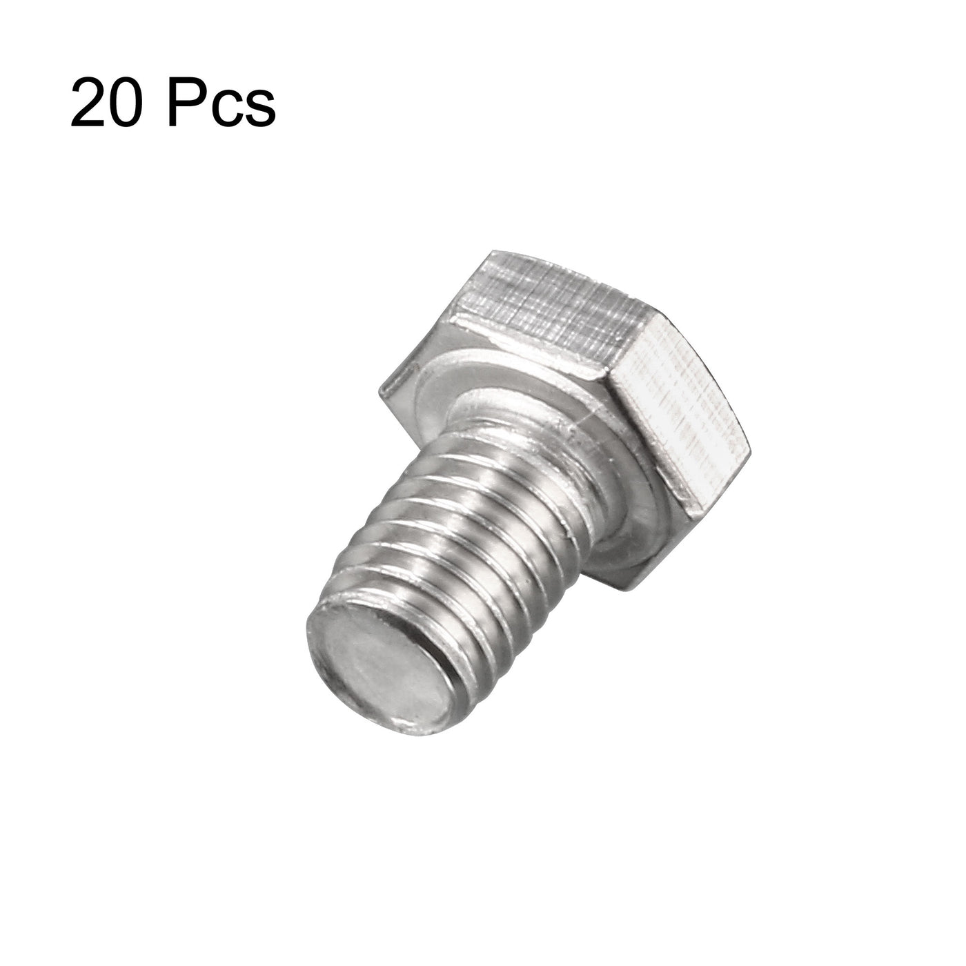 Harfington M8x12mm Hex Bolts 304 Stainless Steel Hexagon Screw Bolt 20pcs
