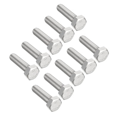 Harfington M8x30mm Hex Bolts 304 Stainless Steel Hexagon Screw Bolt 10pcs