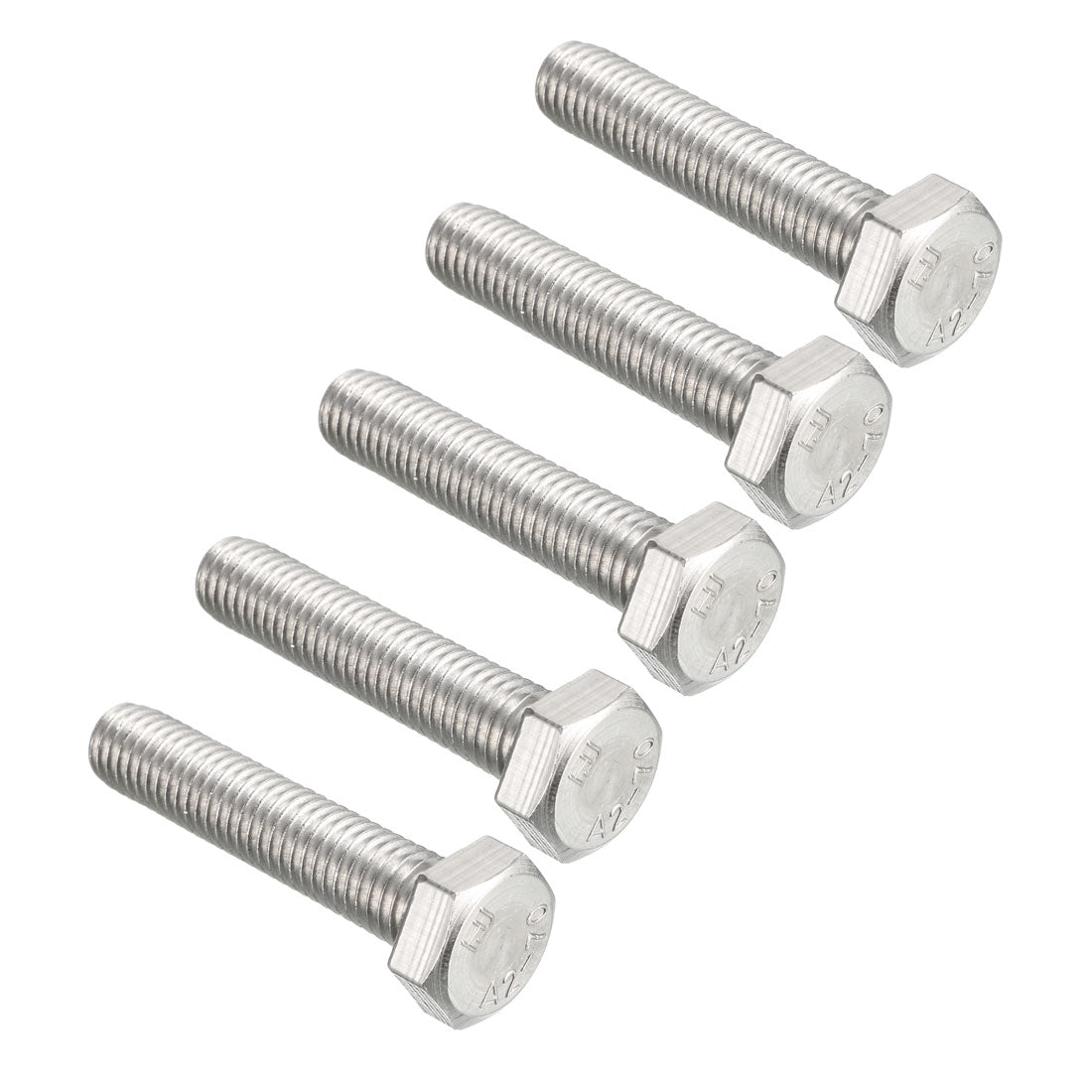 Harfington M8x40mm Hex Bolts 304 Stainless Steel Hexagon Screw Bolt 5pcs