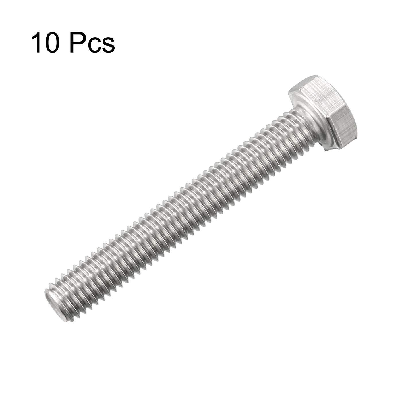 Harfington M8x55mm Hex Bolts 304 Stainless Steel Hexagon Screw Bolt 10pcs