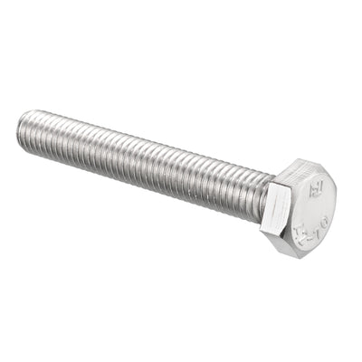 Harfington M8x55mm Hex Bolts 304 Stainless Steel Hexagon Screw Bolt 10pcs