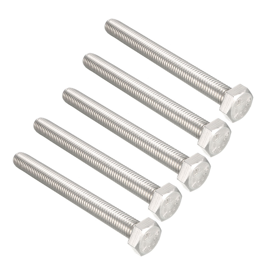 Harfington M10x100mm Hex Bolts 304 Stainless Steel Hexagon Screw Bolt 5pcs