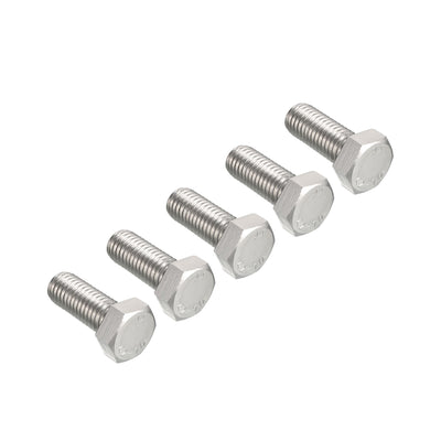 Harfington M12x30mm Hex Bolts 304 Stainless Steel Hexagon Screw Bolt 5pcs
