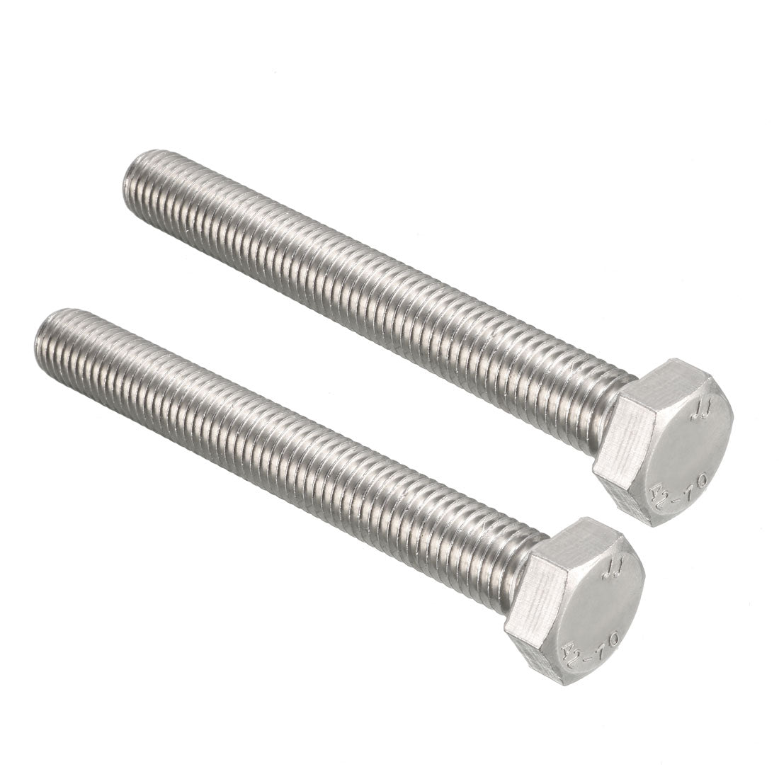 Harfington M12x100mm Hex Bolts 304 Stainless Steel Hexagon Screw Bolt 2pcs