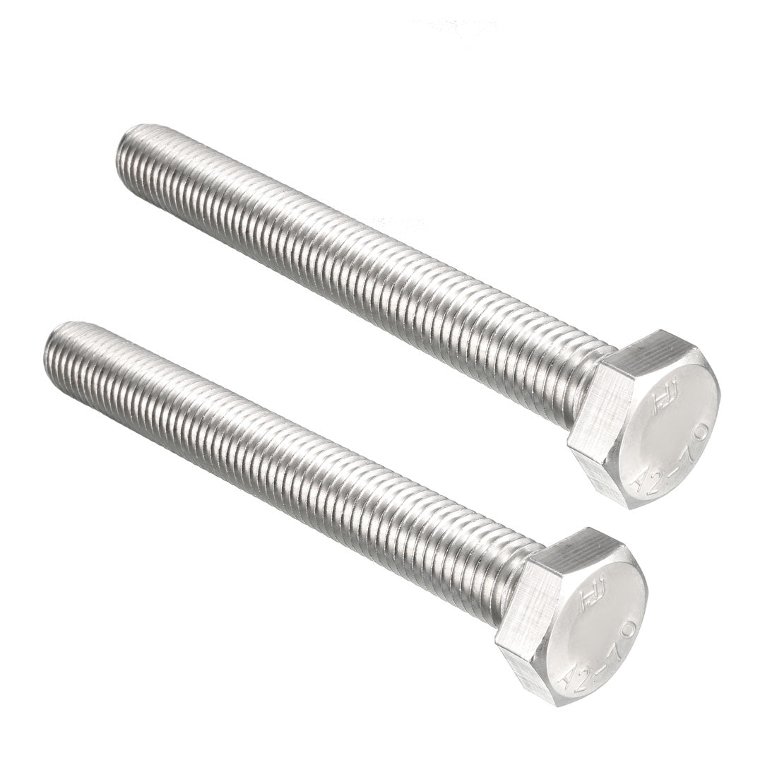 Harfington M14x120mm Hex Bolts 304 Stainless Steel Hexagon Screw Bolt 2pcs