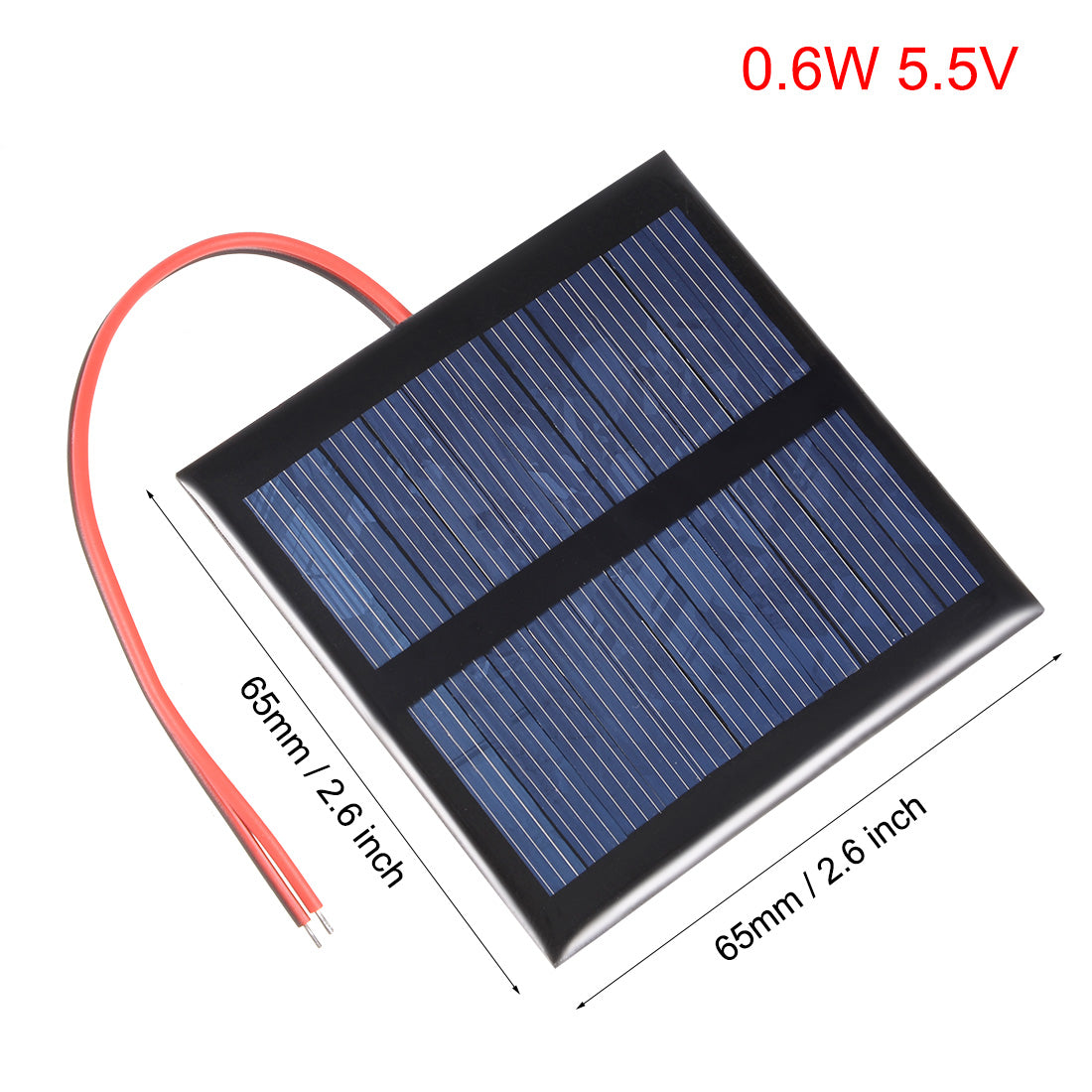 Harfington 0.6W 5.5V Small Polysilicon Solar Panel Module DIY