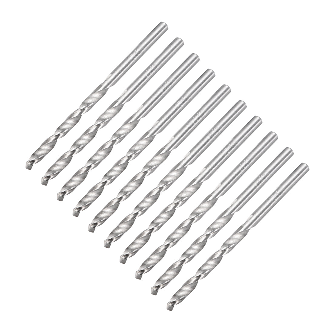 Harfington 4mm Twist Drill High Speed Steel Bit HSS-4241 for Steel,Aluminum Alloy 10pcs