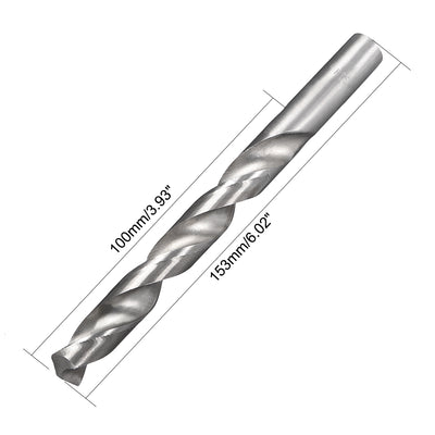 Harfington 13mm Twist Drill High Speed Steel Bit HSS-4241 for Steel, Aluminum Alloy 1pcs