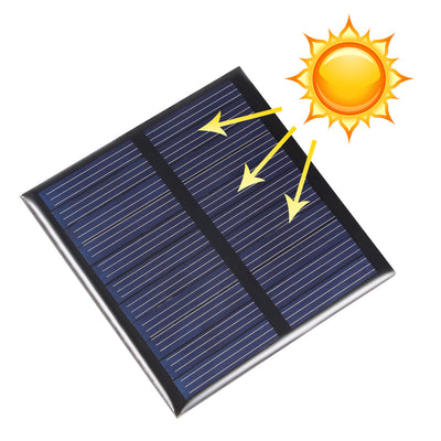 Harfington 0.45W 5V Small Solar Panel Module DIY Polysilicon for Phone Toys Charger