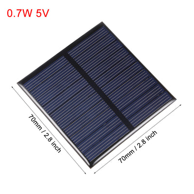 Harfington 0,7 W 5 V kleines Solarpanel-Modul DIY Polysilizium für Spielzeug-Ladegerät