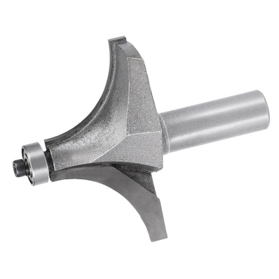 Harfington Router Bit 1/2 Shank 2 Inch Cutting Dia Round Over Corner 2 Flutes Tungsten Steel for Woodworking Milling Cutter Tool