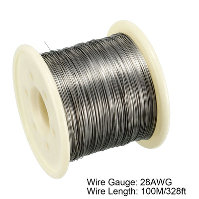 Harfington 0.3mm 28AWG Heating Resistor Wire Nichrome Resistance Wires for Heating Elements 328ft