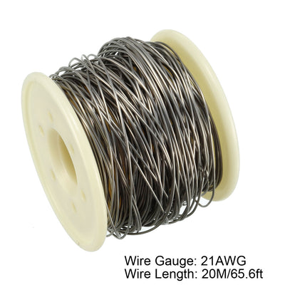 Harfington 0,7 mm 21 AWG Heizwiderstandsdraht, Nichrom-Widerstandsdrähte für Heizelemente, 65,6 Fuß