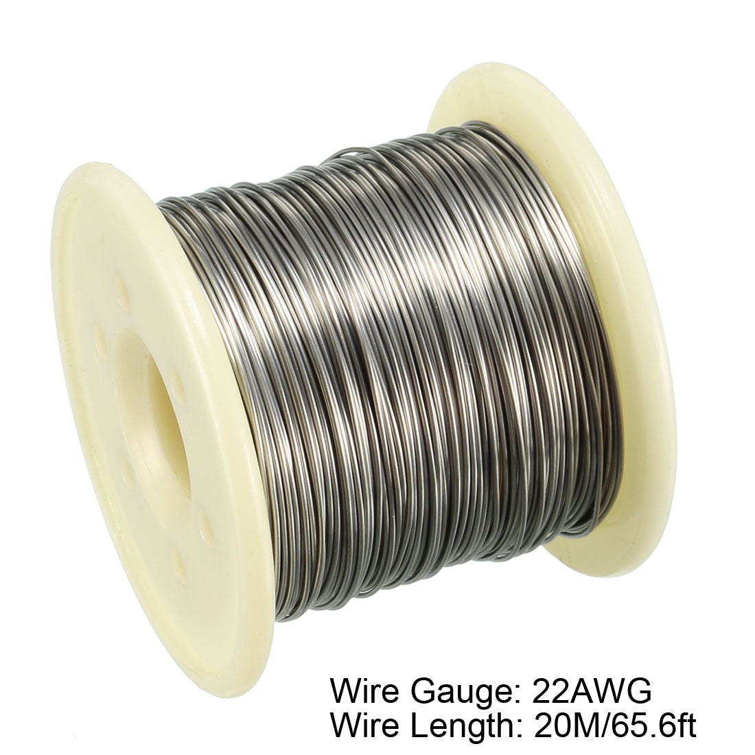 Harfington 0.6mm 22AWG Heating Resistor Wire Nichrome Resistance Wires for Heating Elements 65.6ft