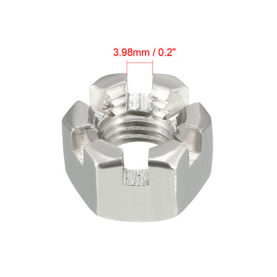 Harfington M14 x 2mm Pitch 304 Stainless Steel Slotted Hex Nuts, Pack of 2