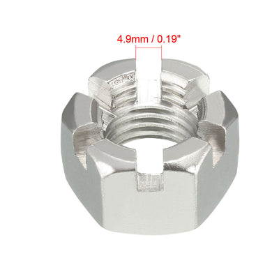 Harfington M20 x 2.5mm Pitch 304 Stainless Steel Slotted Hex Nuts, Pack of 2