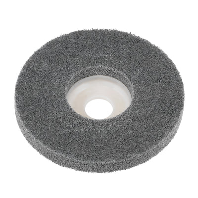 Harfington 4 Inch Nylon Fiber Polishing Wheel Sanding Buffing 5/8 inch Hole Abrasive Wheels for Angle Grinders 10 Pcs