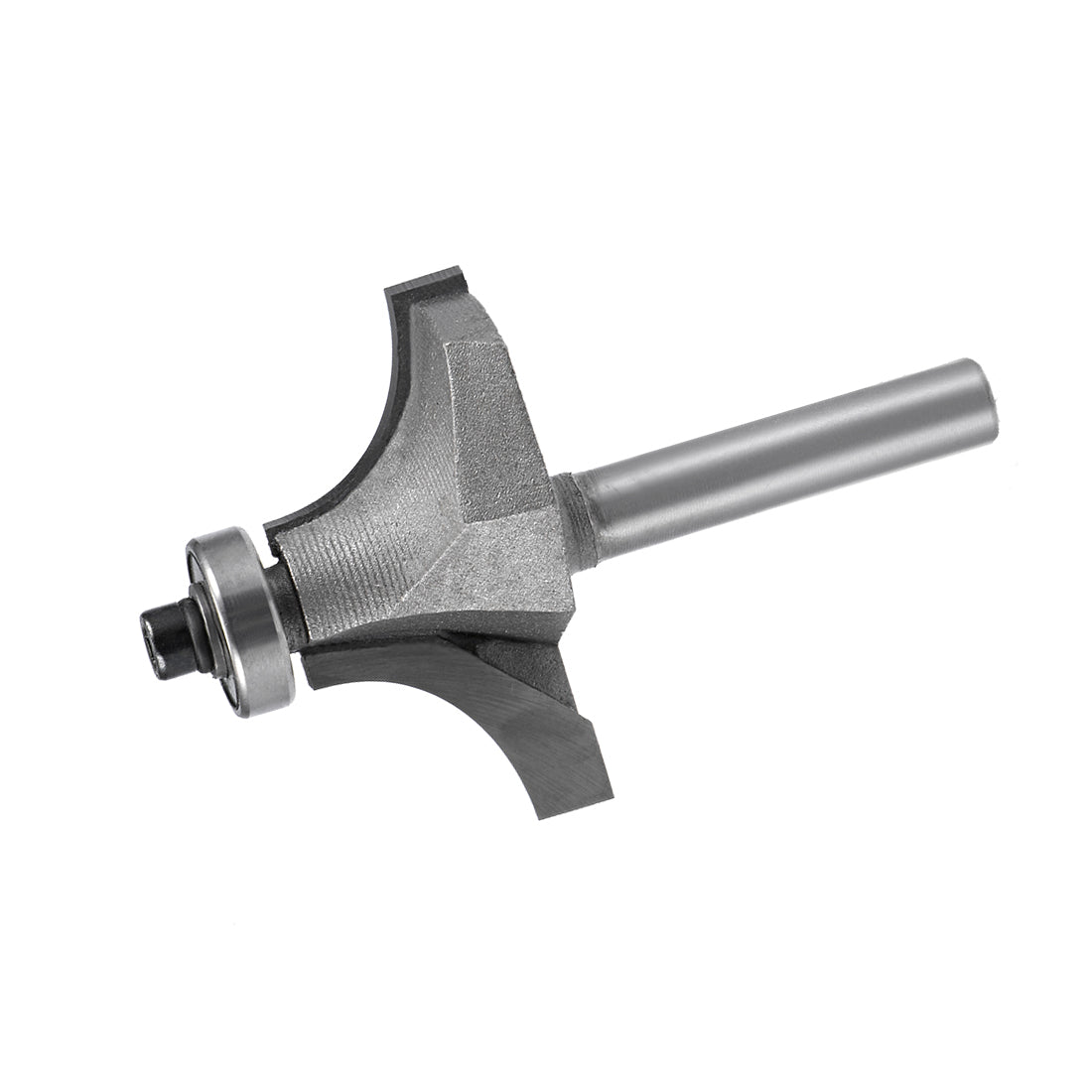 Harfington Router Bit 1/4 Inch Shank 1 Inch Cutting Dia Round Over Corner 2 Flutes Tungsten Steel for Woodworking Milling Cutter Tool