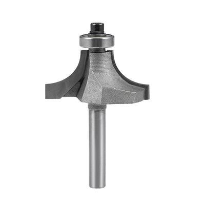 Harfington Router Bit 1/4 Inch Shank 1 Inch Cutting Dia Round Over Corner 2 Flutes Tungsten Steel for Woodworking Milling Cutter Tool