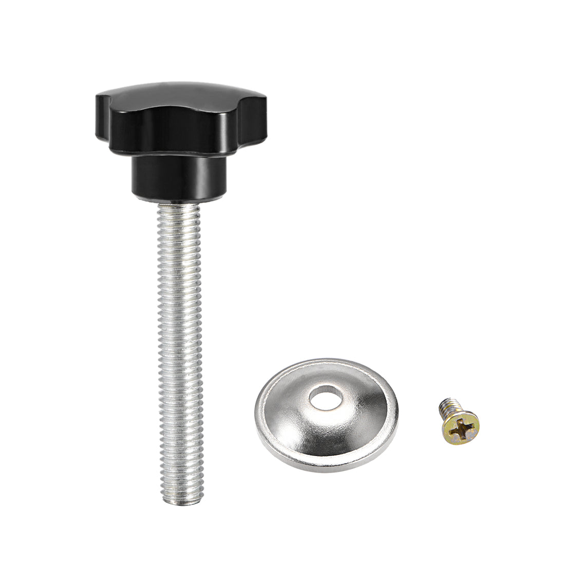 Harfington Five Pointed Star CNC Industrial Quick Removal Screw Knob Handle Grip 1 Pcs