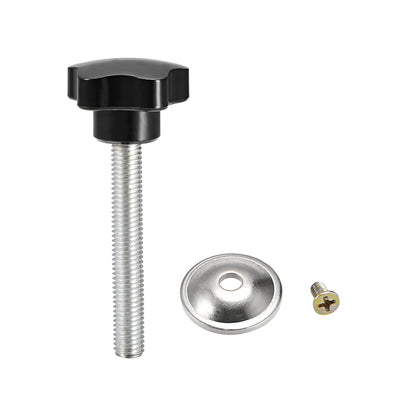 Harfington Five Pointed Star CNC Industrial Quick Removal Screw Knob Handle Grip 1 Pcs