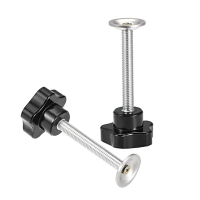 Harfington Five Pointed Star CNC Industrial Quick Removal Screw Knob Handle Grip 1 Pcs