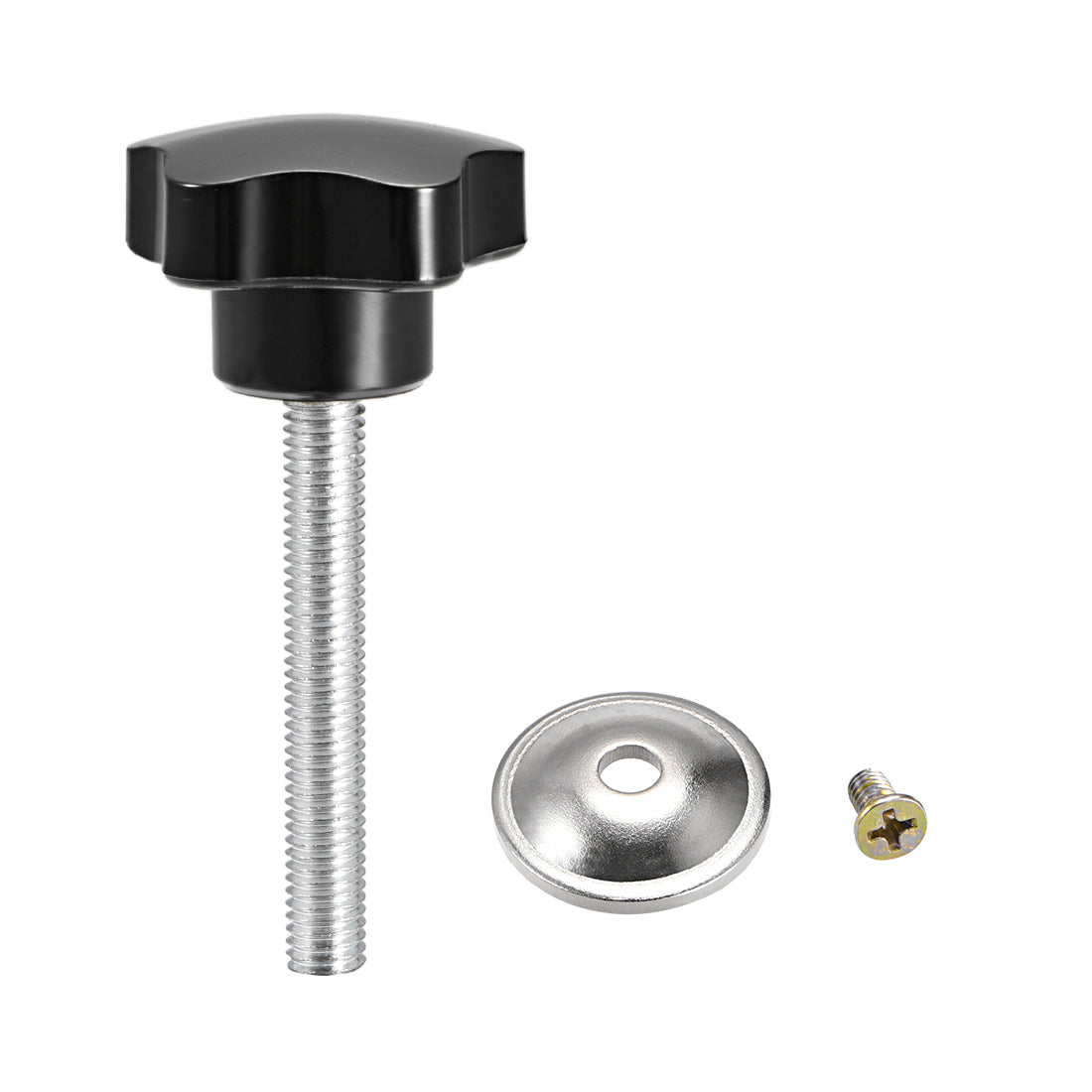 Harfington Five Pointed Star CNC Industrial Quick Removal Screw Knob Handle Grip 1 Pcs