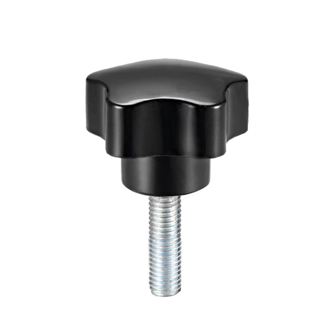 Harfington Star Knobs Grips Male Thread  Steel Zinc Stud Black Placement PP