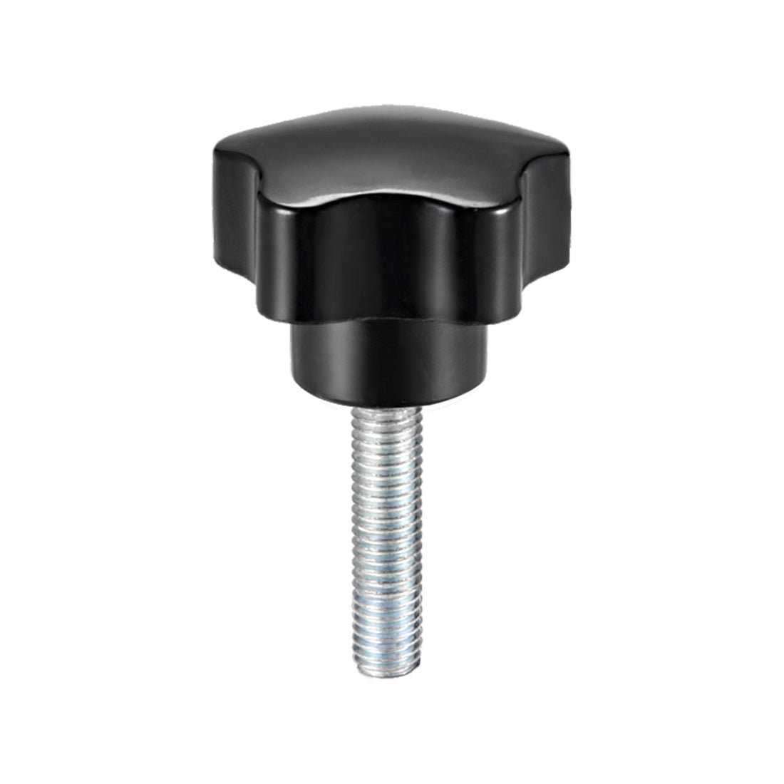 Harfington Star Knobs Grips Male Thread  Steel Zinc Stud Black PP
