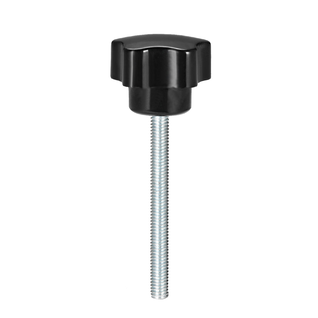 Harfington Star Knobs Grips Male Thread  Steel Zinc Stud Black PP