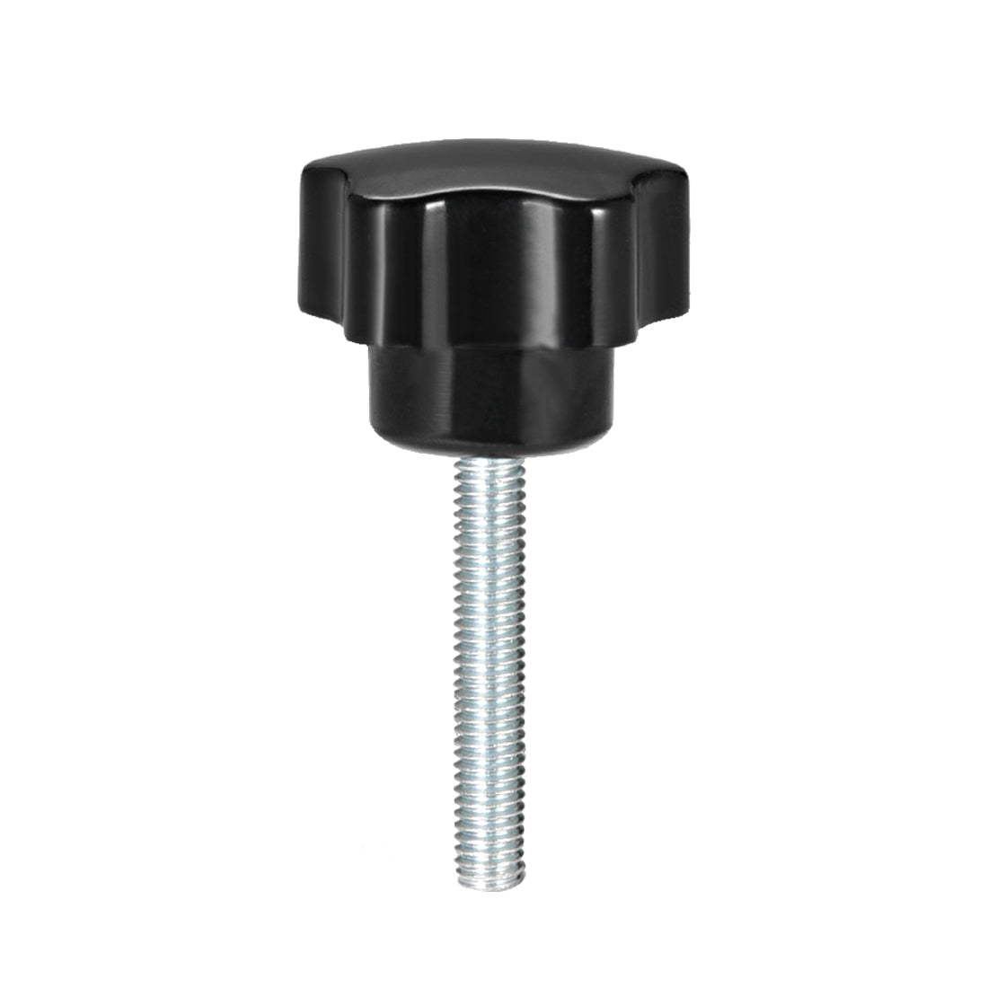 Harfington Star Knobs Grips Male Thread  Steel Zinc Stud Black Placement PP