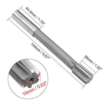 Harfington Straight Shank HSS D4 Chucking Reamer Machine Milling Cutter Tool